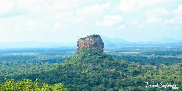 Sigiriya Rock Fortress Sri Lanka - view from the base