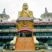 Dambulla Cave Temple on rocky hill in Sri Lanka